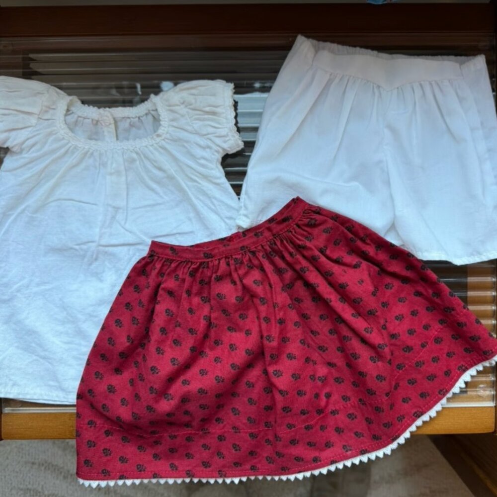 Pleasant Company (American Girl) Josefina Meet Outfit | Camisa, Skirt, Underwear